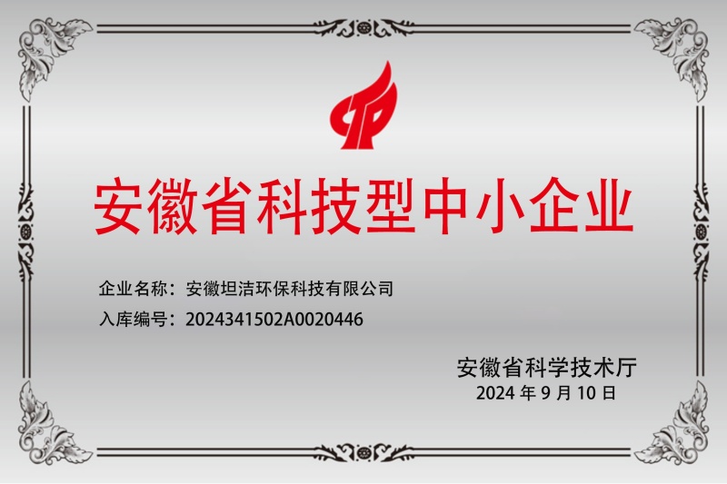 伊春安徽科技型中小企业证书